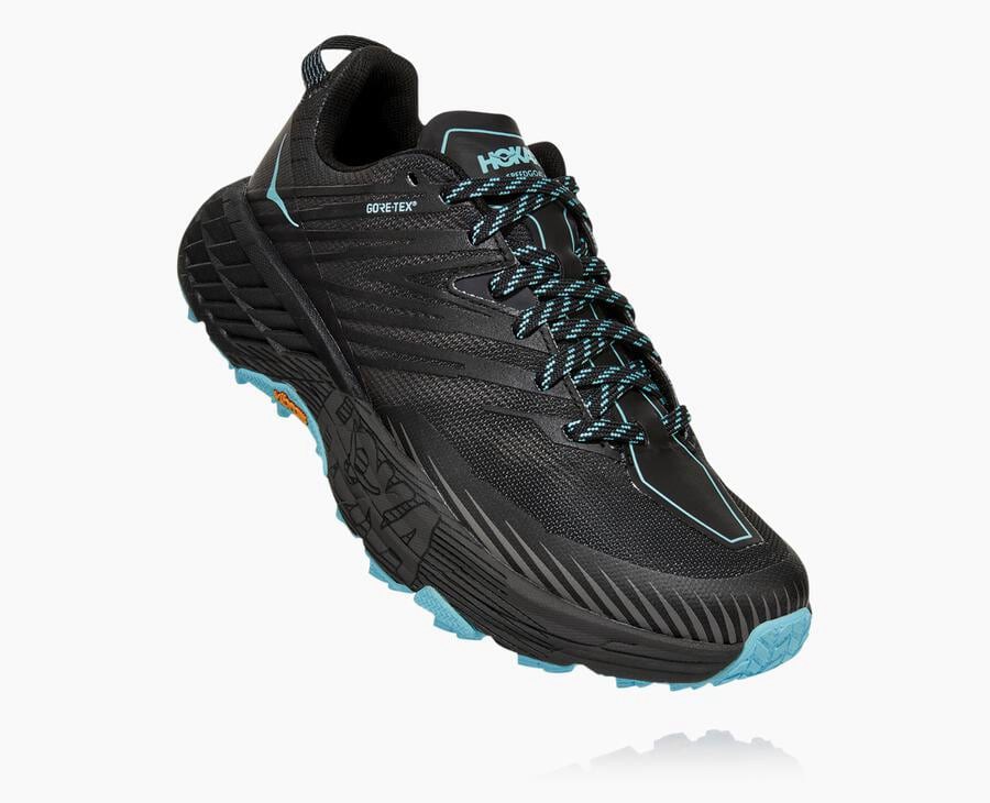 Hoka Australia One One Speedgoat 4 GORE-TEX - Womens Trail Shoes Black - AXKJN-5037